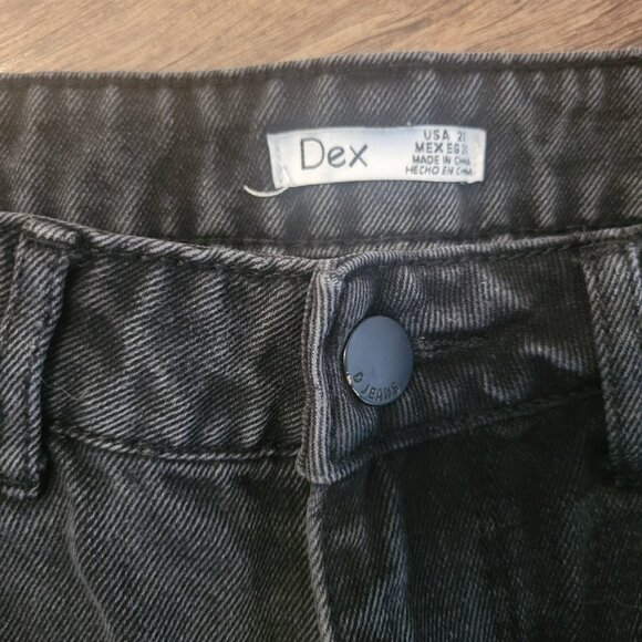 Dex Womens Distressed Black Denim Jeans Size 25 - GUC - Picture 6 of 7
